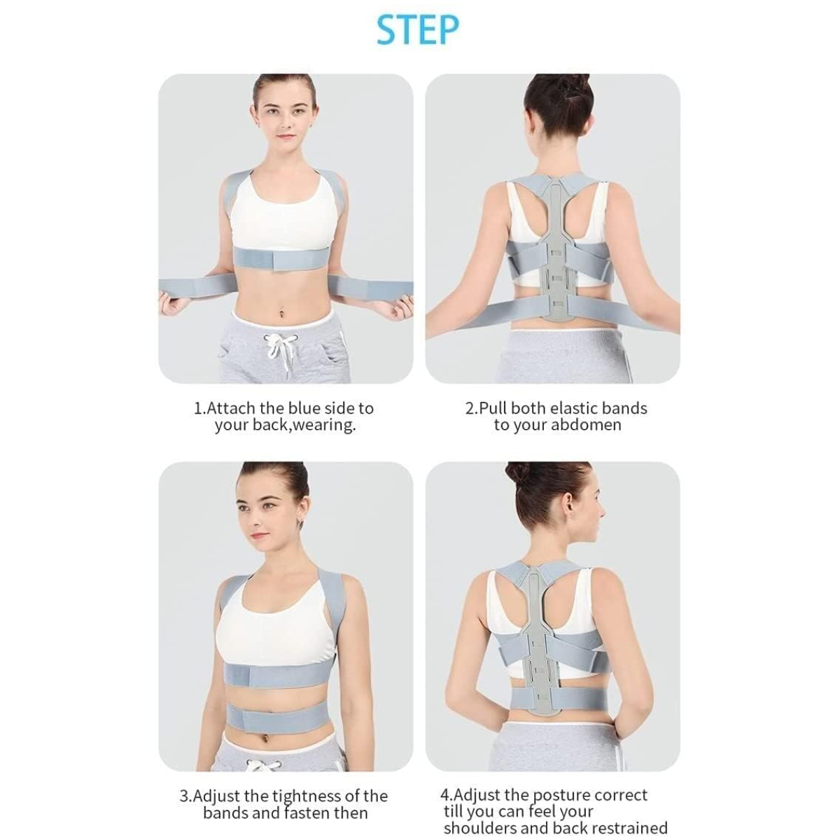 Miniatura 3 de Corrector postura con soporte vertebral